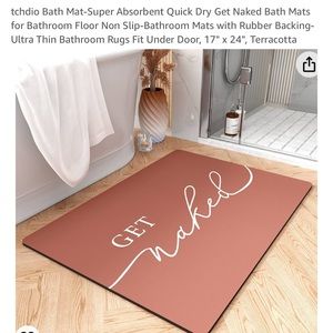 Amazon bath mat nwot